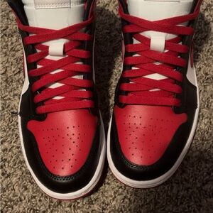 Jordan Black and Red Sneakers